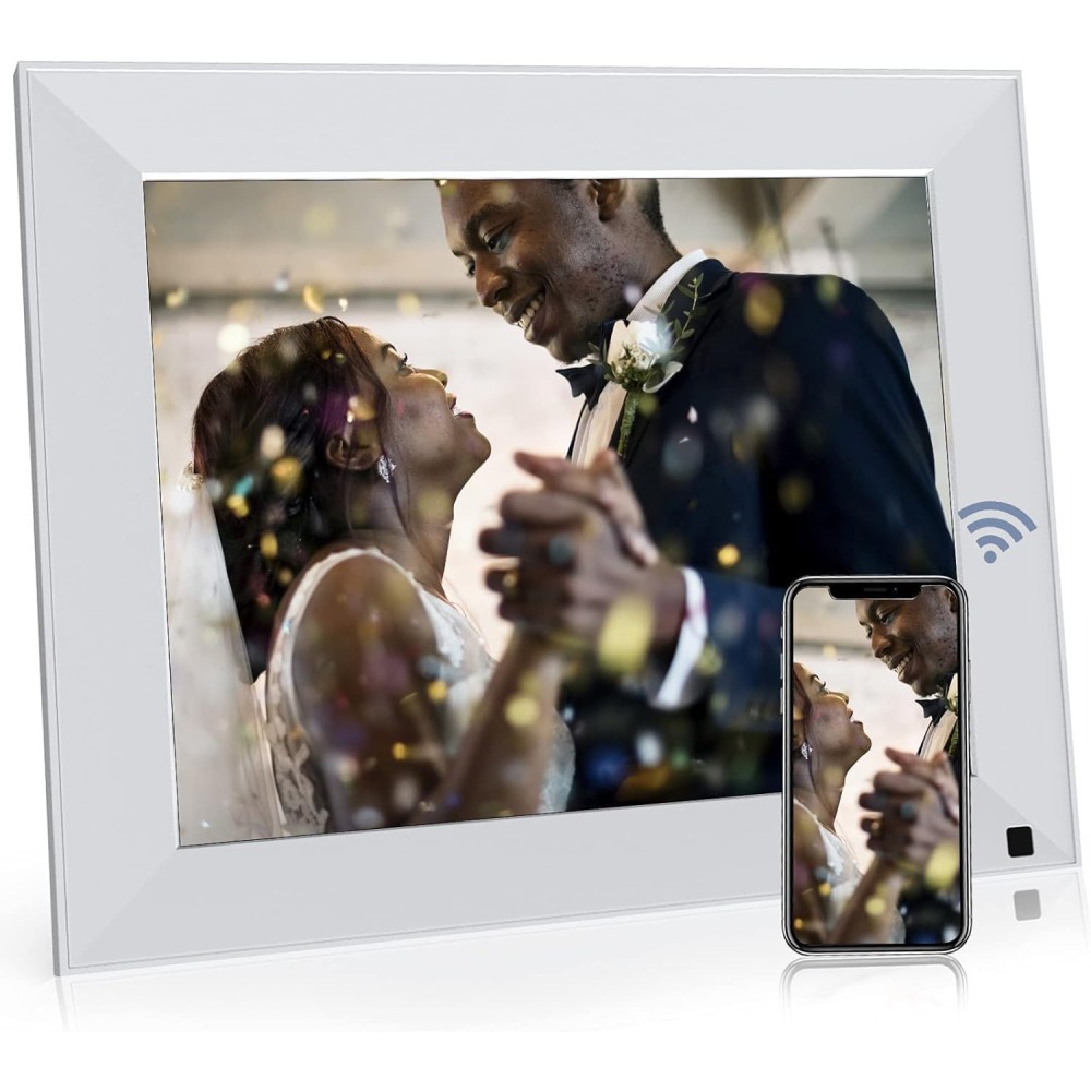 BSIMB WIFI 9 inch digital frame, with IPS touch screen, 32 GB, white