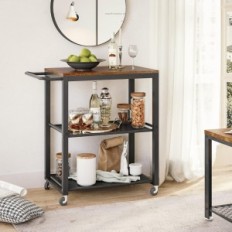 Carrello da serving di Aerveil su ruote, 60 x 40 x 78,5 cm, struttura in metallo