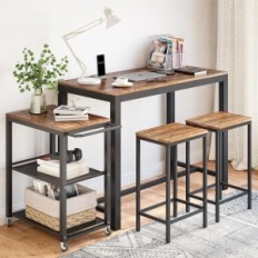 Carrello da serving di Aerveil su ruote, 60 x 40 x 78,5 cm, struttura in metallo