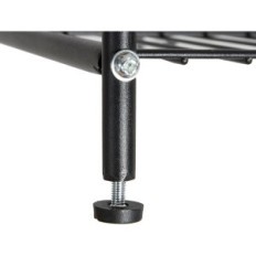 Metal Flowerbed Dowork, 3 estantes, Negro