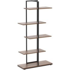Shelving Meerveil, 5 níveis, 74 x 28 x 145 cm, marrom