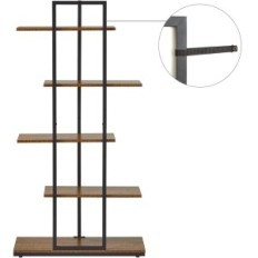 Meerhole rack, 5 szint, 74 x 28 x 145 cm, barna