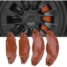 Calibro del freno a disco 19, 20 "TBEST a Tesla Model Y, Rosso, 4 pezzi.