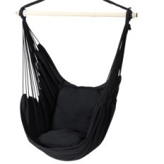 Hanging chair Ohuu up to 150 kg, black, no set