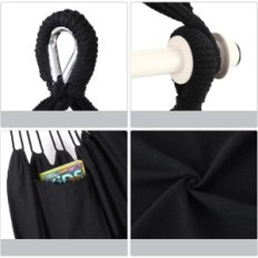 Hanging chair Ohuu up to 150 kg, black, no set