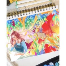 Ohuhu Markers Y30-80400-04, 80 colori, doppie punte con un sacchetto