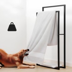 Percha de toalla de metal Baño negro soporte de pared Kes BTH501-BK resistente al óxido y humedad