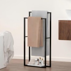 Asciugamani in metallo Gancio Nero Bagno Bagno Porta muro KES BTH501-BK Resistente alla ruggine e all'umidità