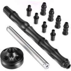 Shisha Ryosee 100 cm para 4 mangueras con iluminación LED, set, negro