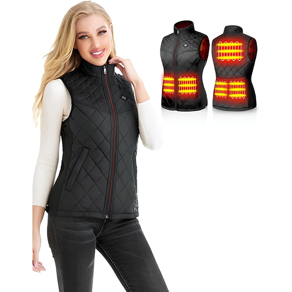 Kvinnors Kintive US / EU-S Jacket Vest, Asien-S / M, Batteri 12000 mAh