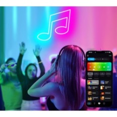 LED Neon Tape 20 m RGB IP68 Wi-Fi Barva LED trak z daljinskim upravljalnikom in nadzor nad tetirico vodotesno