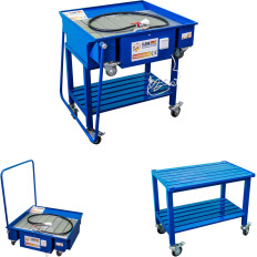 Laveuse d'atelier de service pour pièces de moteur et de châssis RUSZMOBIL 800 2 en 1