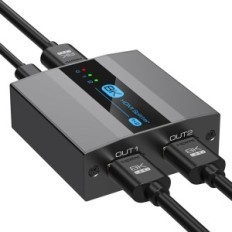 Distribuidor VEDINDUST HDMI 1 ENTRADA 2 SALIDA EDID HDCP2.3 PARA XBOX