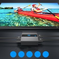 Platintojas Vedindust HDMI 1 Įvesties 2 Išėjimas EDID HDCP2.3 "Xbox"