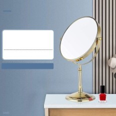 Šperky make-up zrcadlo, 8 palců, oboustranná, zlatá barva