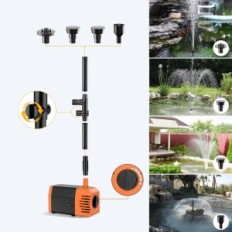 Bildimerende 25W dampumpe med en 5 meter kabel for en vannrørledning