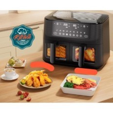 Fryer διπλής όψης μαγειρικά σκεύη, 9 L, 9 Ρυθμίσεις, Έκθεση