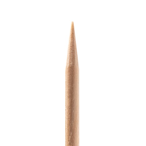 100 unid. pauzinhos de madeira para cutículas de manicure 15 cm OCHO NAILS — close-up da pega