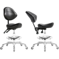 Office chair Nazalus with footrest, 159 kg, fekete