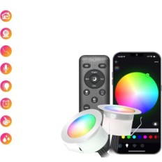 Geyuey Home D31, 12V Λαμπτήρες, διάμετρος 31 mm, IP67, 10 x LED