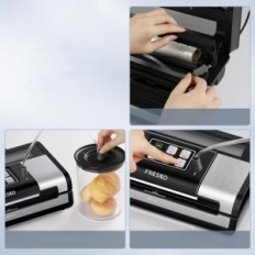 Weldir de vacío usado Froska V9 15 L / min dispositivo de embalaje de alimentos automático con función de corte de película