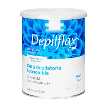 Depilflax Enthaarungswachs Dose 800ml Azulene — Vorderansicht