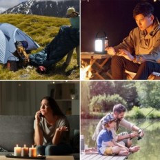 Prenosná sieť SBAOH T102 20000 RAH s držiakom a LED osvetlením