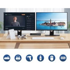 Schakel KVM YEEMIE PRO DP202C, 2 Computers, 4K, Dubbele DisplayPort