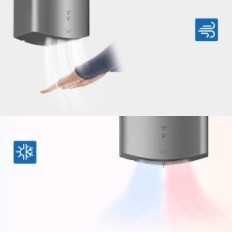 Anydra 1650W Secador de manos Secadora eléctrica de plata 2630S