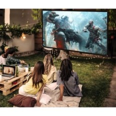 Visulapex 120 "Projectiescherm met standaard, 16: 9, 2.67x1,59 m