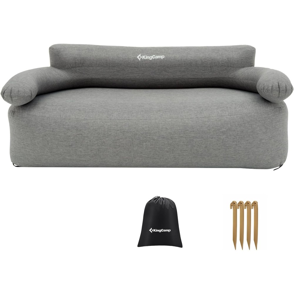 Uppblåsbara Kingcamp Camping soffa, väska, 85 x 175 x 72 cm, ingen pump