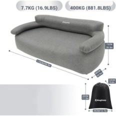 Nadmuchiwana sofa kempingowa KingCamp, torba, 85 x 175 x 72 cm, bez pompy