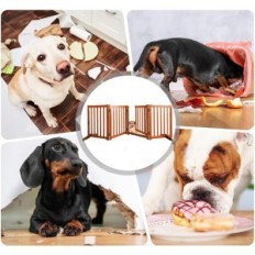 Protective grille with FAIRICITY FCD7002 gate for dogs, 4 panels, 210cm x 65cm