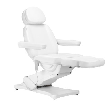 Elektromos kozmetikai szék SILLON CLASSIC 3 motoros fehér — oldalnézet