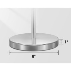 KES BPH283S1-2 Manico WC, acciaio inossidabile, 51,3 cm
