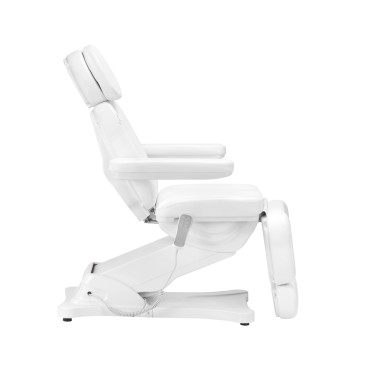 Fauteuil cosmétique électrique SILLON CLASSIC 3 moteurs blanc — vue latérale