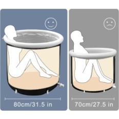 Portable inflatable Ice Bath B & Y 80x80 cm for relaxation and regeneration