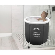 Draagbaar opblaasbaar ijsbad B & Y 80x80 cm voor ontspanning en regeneratie