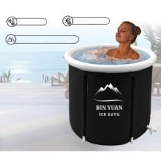 Tragbares aufblasbares Eisbad B & Y 80x80 cm für Entspannung und Regeneration