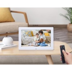 Digital photo frame Jaihonda, 10,5 inch, 1280x800 ips, white