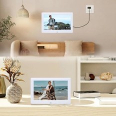 Digital photo frame Jaihonda, 10,5 inch, 1280x800 ips, white