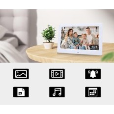 Digital photo frame Jaihonda, 10,5 inch, 1280x800 ips, white