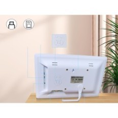 Digital fotoramme Jaihonda, 10,5 tommer, 1280x800 IPS, hvid