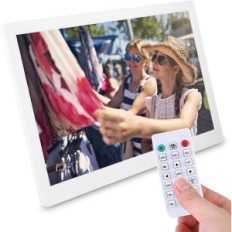 Frame per foto digitali Bewinner 15,4 pollici 32 GB 1280 800 HD bianco