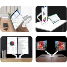 Stand for Monitor Hillport M22W, 17-30 inches, 37x25x 20cm, hvid