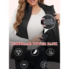 Naisten Kintiv Lämmin liivi, koko L, 12000 mAh akku, käytetty