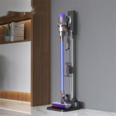 Stand pour aspirateur PZLSBKD, compatible avec Dyson, 37 x 32 x 132cm, noir