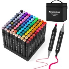 Tongfushop MKB-100 100 100 PCS Marcatori, doppio indicatori, con borsa