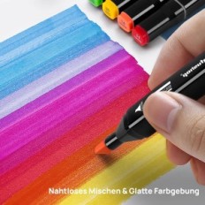 Tongfushop MKB-100 100 100 PCs-Marker, doppelte Marker, mit Tasche