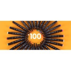 Tongfushop MKB-100 100 100 kpl merkkejä, kaksinkertaiset merkit, laukku